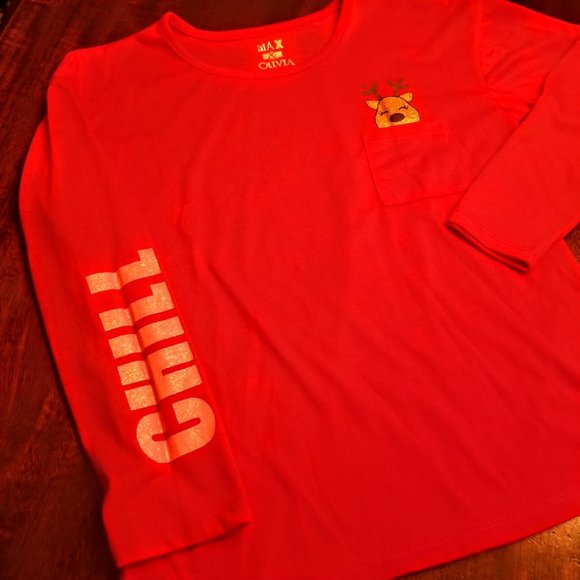 NWOT | Max & Olivia | Kids | Red | Long Sleeved Shirt | Size: 10/12 - Picture 2 of 7